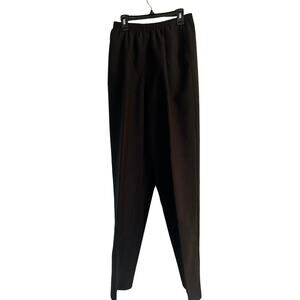 GUC Blair Women's Black Pants Front Seam Tall Elastic Waist Size 14T